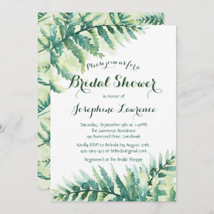 Bridal Shower Greenery Fern Invitation