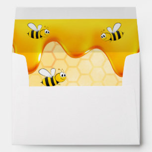 Bridal Shower happy bumble bees honey dripping Envelope
