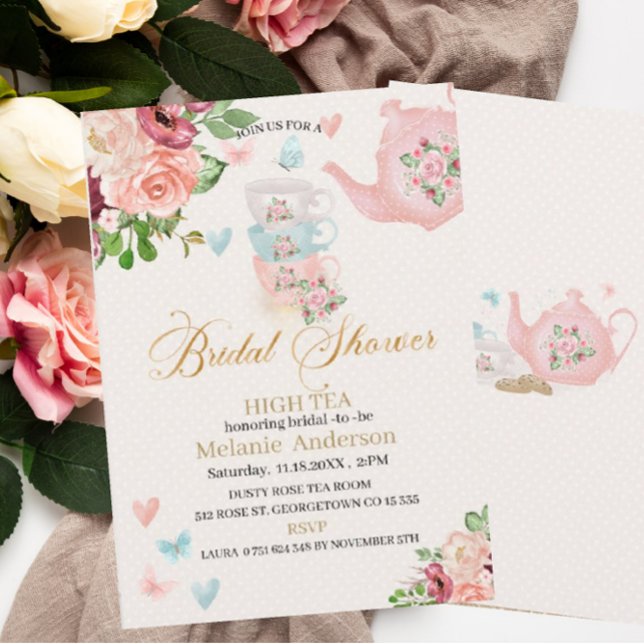 Bridal shower high tea Invitation (Creator Uploaded)