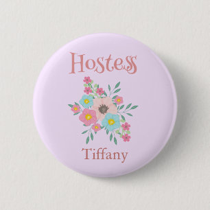 Bridal Shower Hostess 6 Cm Round Badge