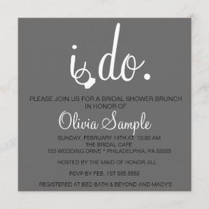 Bridal Shower I do Invitation