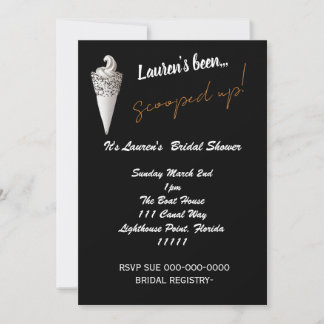 BRIDAL SHOWER ICE CREAM INVITATION