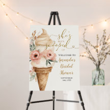 Bridal Shower Ice Cream She's Been Scooped Up