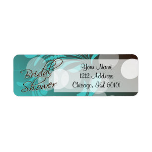 Bridal Shower in a Turquoise Blue and Brown