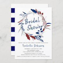 Bridal Shower in a Whimsical Blue Floral Wreath