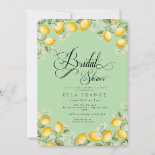 Bridal Shower in Bloom & Lemons Invitation