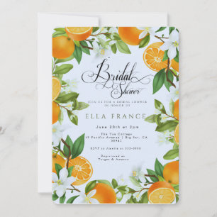 Bridal Shower in Bloom & Lemons Invitation