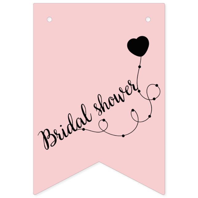 bridal shower in love bunting flags (First Flag)