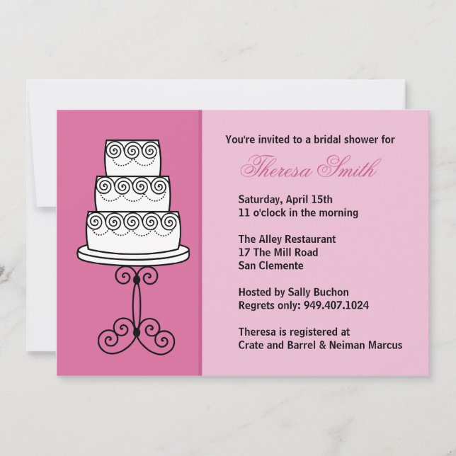 Bridal Shower Invitation (Front)