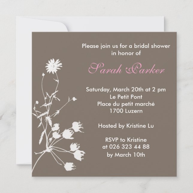 Bridal Shower Invitation (Front)