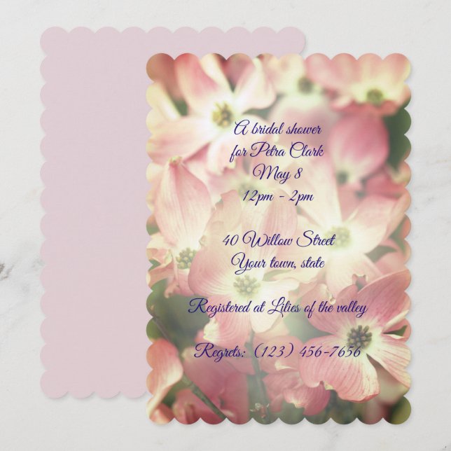 Bridal Shower Invitation (Front/Back)
