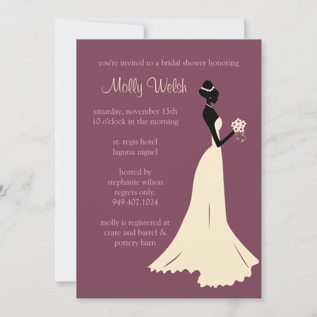Bridal Shower Invitation (Front)