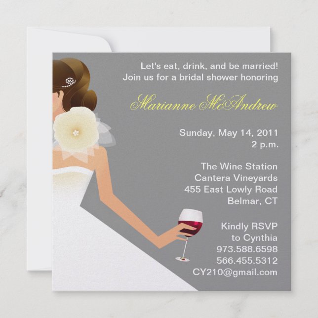 Bridal Shower Invitation (Front)