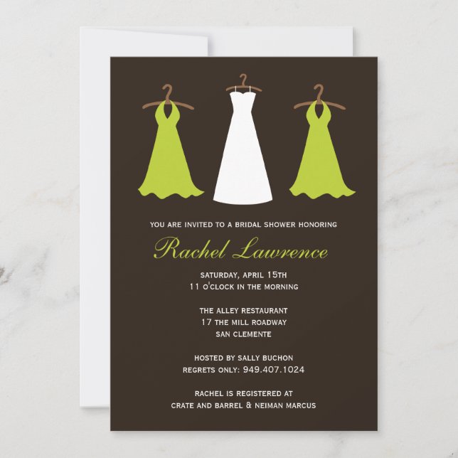 Bridal Shower Invitation (Front)