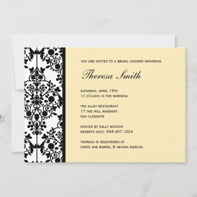 Bridal Shower Invitation (Front)