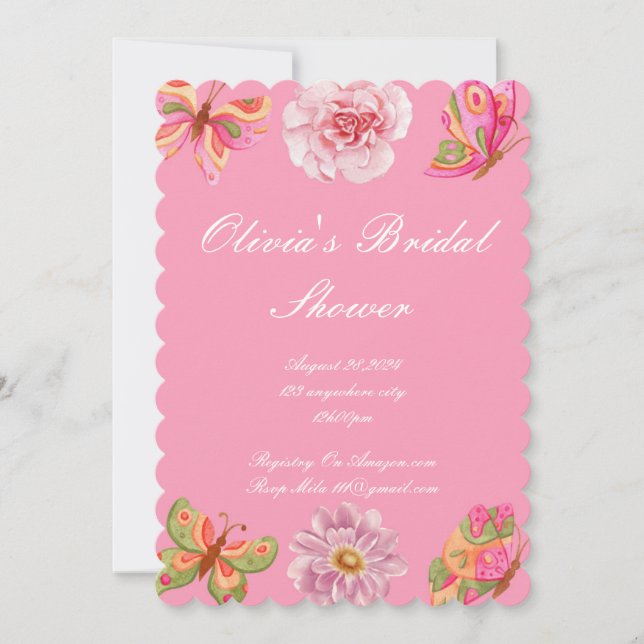 bridal shower invitation  (Front)