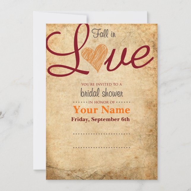 Bridal Shower Invitation (Front)