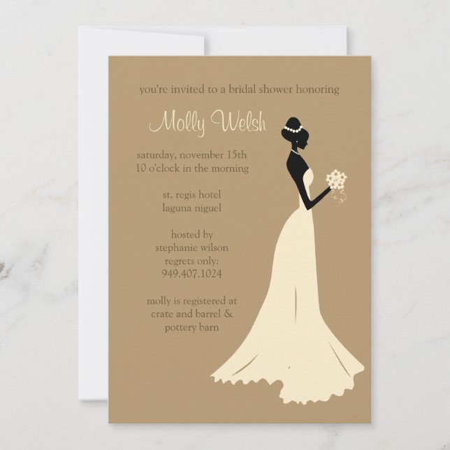Bridal Shower Invitation (Front)