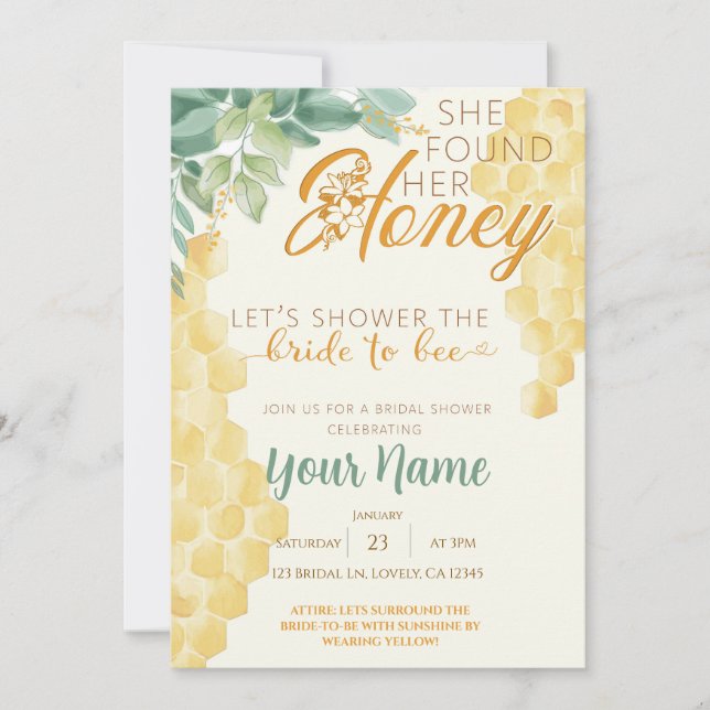 Bridal Shower Invitation (Front)