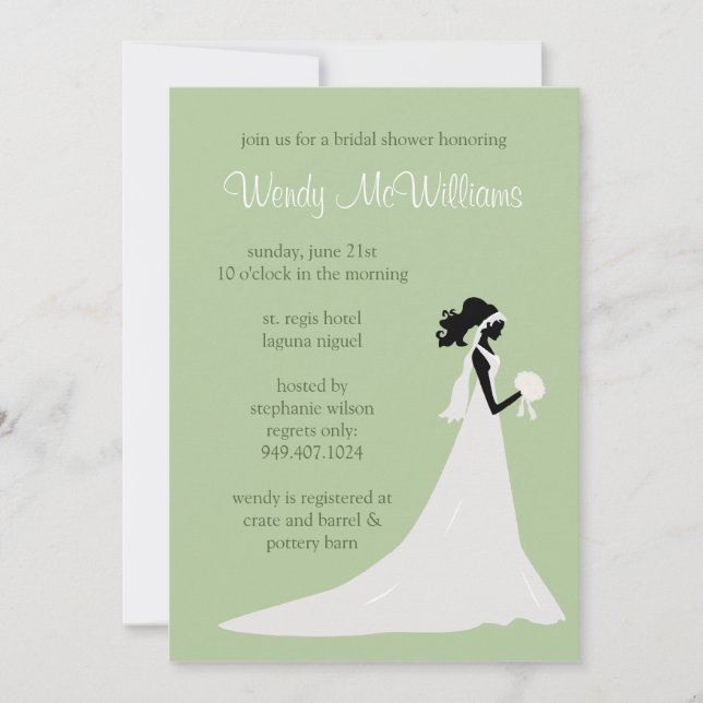 Bridal Shower Invitation (Front)