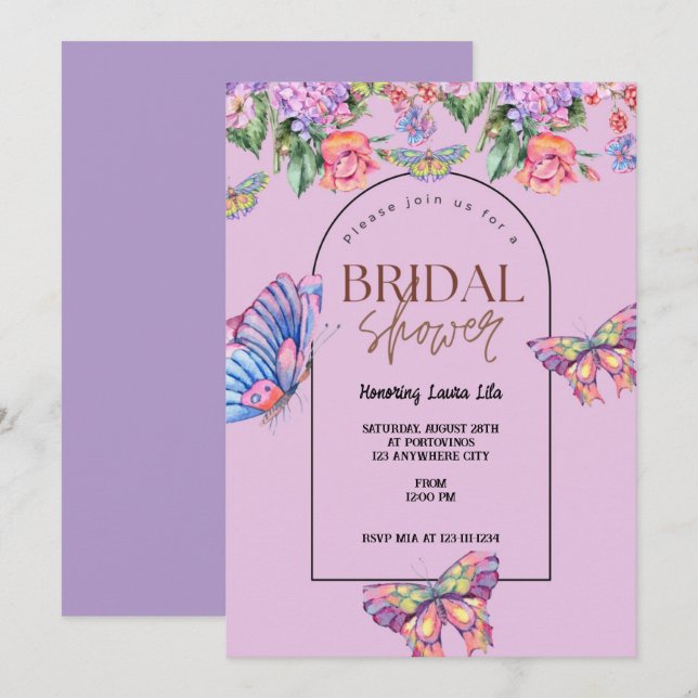 Bridal Shower Invitation (Front/Back)
