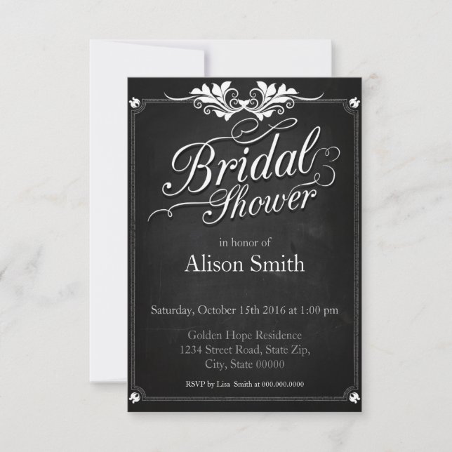 Bridal Shower Invitation (Front)