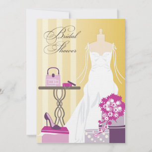 Bridal Shower Invitation - Berry and Plum