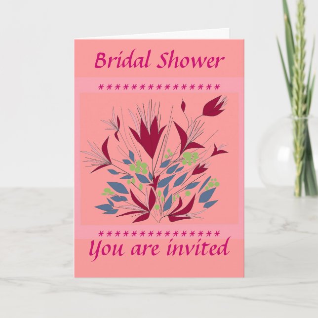 Bridal Shower Invitation Card (Front)