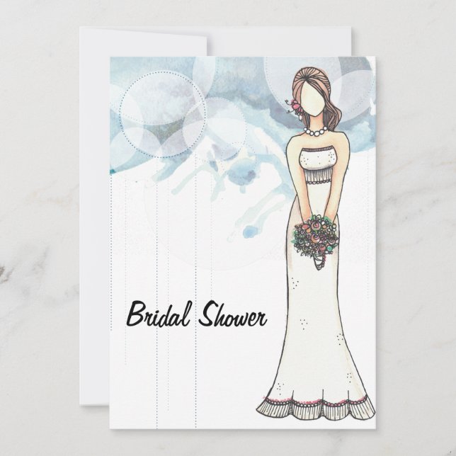 Bridal Shower Invitation Card (Front)