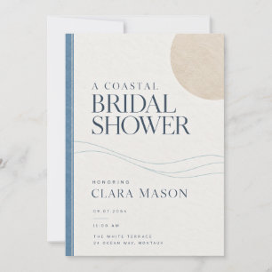 Bridal Shower Invitation Coastal Editorial Aegea