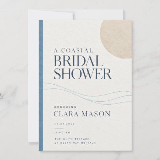 Bridal Shower Invitation | Coastal Editorial Aegea