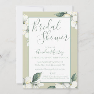 Bridal Shower Invitation, Dogwood Blooms