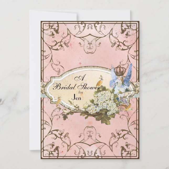 Bridal Shower Invitation Enchanted Faerie Princess (Front)