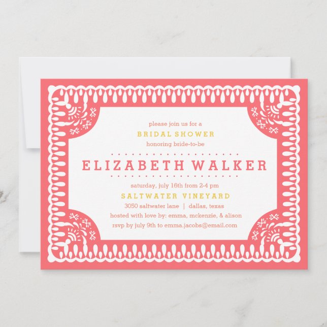 Bridal Shower Invitation | Fiesta Olé (Front)