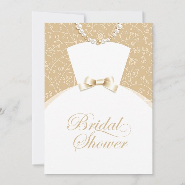 Bridal Shower Invitation Flat Card (Front)