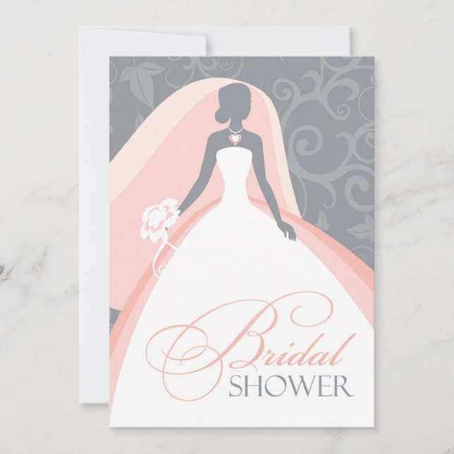 Bridal Shower Invitation Flat Card Invitation (Front)