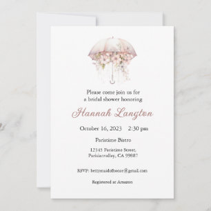 Bridal Shower Invitation, Floral Bridal Shower Invitation