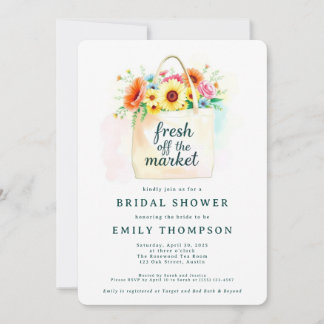 Bridal Shower Invitation Fresh Off The Market