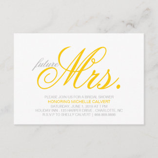 Bridal Shower Invitation | future Mrs.
