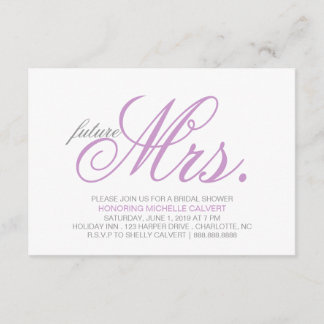 Bridal Shower Invitation | future Mrs.