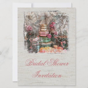 Bridal Shower Invitation Gray Chic Invitation