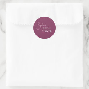 Bridal shower Invitation   Kitchen Tea Classic Round Sticker