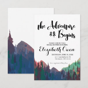 Bridal Shower Invitation - Mountain Theme