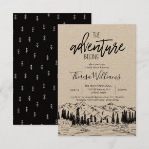 Bridal Shower Invitation - Mountain Theme