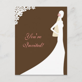 Bridal Shower Invitation Postcard