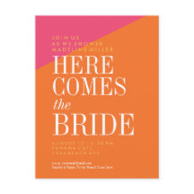 Bridal Shower Invitation Postcard
