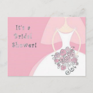 Bridal Shower Invitation Postcard