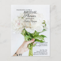 Bridal Shower Invitation Postcard