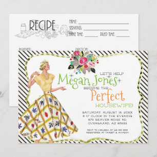 Bridal Shower Invitation   Retro Housewife