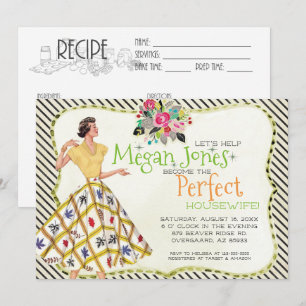 Bridal Shower Invitation   Retro Housewife